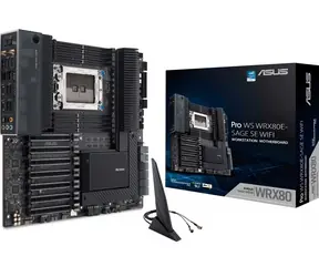 ASUS Pro WS WRX80E-SAGE SE WIFI / AMD WRX80 / 8x DDR4 /  SATA III / USB / GLAN / M.2 / WI-Fi / sc.sWRX8 / E-ATX