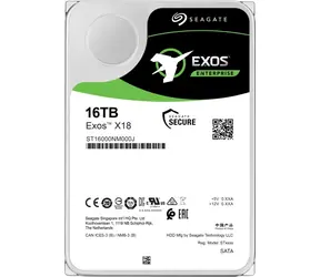 Seagate Exos X18 16TB SATA III / HDD / 3.5" SATA III / 7 200 rpm / 256MB cache  / 5y