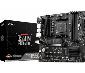 MSI B550M PRO-VDH / AMD B550 / DDR4 / SATA III RAID / USB / GLAN / M.2 / sc.AM4 / mATX