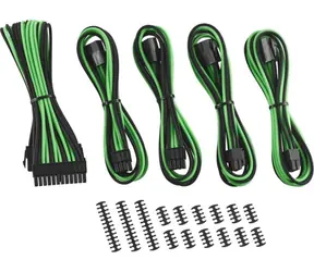 CableMod Classic ModMesh Kabel Extension Kit 8+8 pin PCIe - černo-zelená