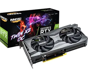 Inno3D RTX 3060 TWIN X2 OC LHR / 1320-1792MHz / 12GB GDDR6 / 192-bit / 1x HDMI+3x DP / 170W (8)