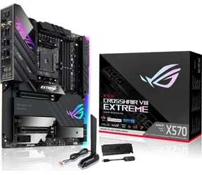ASUS ROG CROSSHAIR VIII EXTREME / AMD X570 / DDR4 / SATA III / USB / 2x LAN / Wi-Fi 6E / M.2 / sc.AM4 / E-ATX