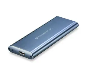 Conceptronic HDE01G Externí box pro M.2 SATA SSD modrá / USB 3.2 / M.2 SATA III 2280