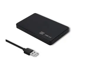 Qoltec 51862 pouzdro pro externí disk černá / HDD | SSD 2.5" SATA3 / USB 2.0