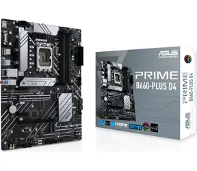 ASUS PRIME B660-PLUS D4 / B660 / LGA 1700 / 4x DDR4 / PCIEx16 / 1x 2.5GLAN / ATX