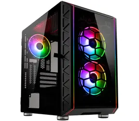 Kolink Citadel Glass SE ARGB černá / M-ATX / 1xUSB-C + 2xUSB 3.0 / 3x120 mm / bez zdroje / průhledná bočnice