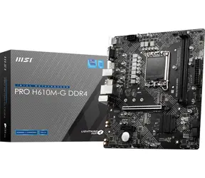 MSI PRO H610M-G DDR4 / H610 / LGA 1700 / 2x DDR4 / PCIEx16 / 1x GLAN / microATX