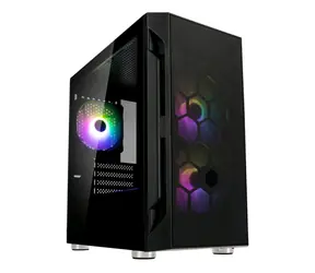 SilverStone Fara H1M Pro ARGB černá / M-ATX / 2x USB 2.0 + 1x USB 3.0 / 3x 120 mm / bez zdroje / průhledná bočnice