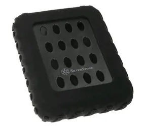 SilverStone MMS01 HDD pouzdro pro 2.5" HDD/SSD s USB 3.0 černá / gumový okraj / MIL-STD 810G standard