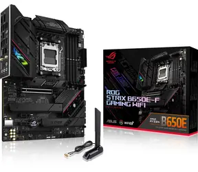 ASUS ROG STRIX B650E-F GAMING WIFI / AMD B650 / DDR5 / SATA III RAID / USB / GLAN / M.2 / sc.AM5 / Wi-Fi / ATX