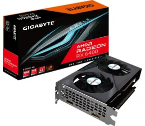 GIGABYTE Radeon RX 6400 EAGLE 4G / 2321 MHz / 4GB GDDR6 / 64-bit / 1xHDMI + 1x DP / 53 W