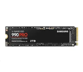 SAMSUNG 990 PRO 2TB / SSD / M.2 NVMe PCI-E 4.0 / TLC / R:7450 MBps / W:6900 MBps / IOPS: 1400K&1550K / MTBF 1.5mh / 5y