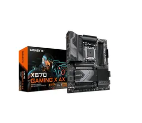 GIGABYTE X670 GAMING X AX / AMD X670 / DDR5 / SATA III RAID / USB / GLAN / M.2 / sc.AM5 / ATX