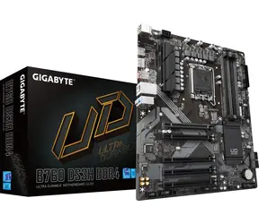 GIGABYTE B760 DS3H DDR4 / B760 / LGA 1700 / 4x DDR4 / PCIEx16 / 1x GLAN / ATX