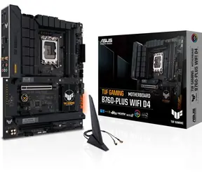ASUS TUF GAMING B760-PLUS WIFI D4 / B760 / LGA 1700 / 4x DDR4 / PCIEx16 / 1x 2.5GLAN / Wi-Fi / ATX