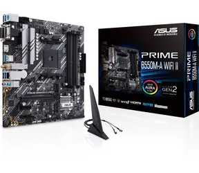 ASUS PRIME B550M-A WI-FI II / B550 / AM4 / 4x DDR4 / PCIEx16 / GLAN / mATX