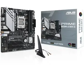 ASUS PRIME B650M-A WIFI II / B650 / AM5 / 4x DDR5 / PCIEx16 / 2.5GLAN / mATX