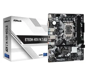 ASRock B760M-HDV M.2 DDR4 / B760 / LGA 1700 / 2x DDR4 / PCIEx16 / 1x 1GLAN / mATX