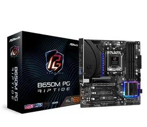 ASRock B650M Phantom Gaming Riptide / B650 / AM5 / 4x DDR5 / PCIEx16 / 1x 2.5GLAN / mATX