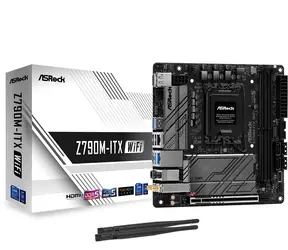 ASRock Z790M-ITX Wifi / Z790 / LGA 1700 / 2x DDR5 / PCIEx16 / 1x 2.5GLAN / Mini-ITX