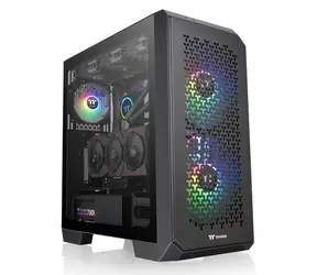 Thermaltake View 300 MX ARGB Black / E-ATX / 1x UBS C  3.2 / 2x USB 3.0 / Bez zdroje / průhledná bočnice