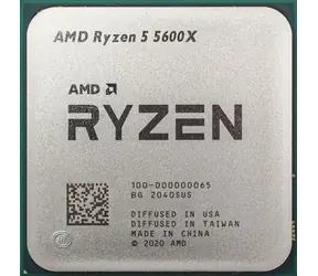 AMD RYZEN 5 5600X @ 3.7GHz - TRAY / Turbo 4.6GHz / 6C12T / L1 192kB L2 3MB L3 32MB / AM4 / Zen 3 / 65W