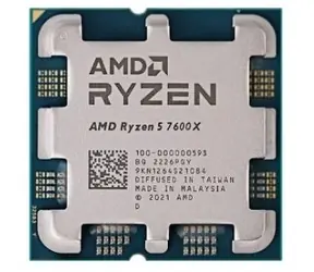AMD RYZEN 5 7600X @ 4.7GHz - TRAY / Turbo 5.3GHz / 6C12T / L2 6MB L3 32MB / AM5 / Zen 4 / 105W