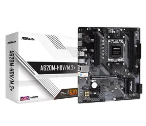ASRock A620M-HDV/M.2+ / AMD A620 / DDR5 / SATA III / USB / GLAN / M.2 / sc. AM5 / mATX