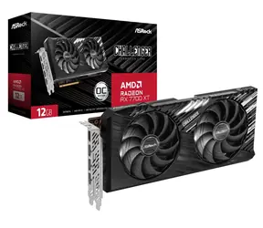 ASRock Radeon RX 7700 XT Challenger 12GB OC / 1900-2854 MHz / 12GB GDDR6 / 192-bit / 1x HDMI + 3x DP / (8+8)