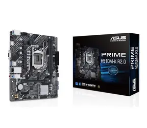 ASUS PRIME H510M-K R2.0 / H510 / LGA 1200 / 4x DDR4 / 1x PCIEx16 / 1x GLAN / mATX