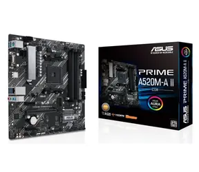 ASUS PRIME A520M-A II (CSM) / A520 / AM4 / 4x DDR4 / 1x PCIEx16 / 1x GLAN / mATX