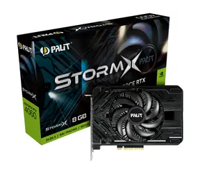 PALIT GeForce RTX 4060 Storm X 8GB / 1830 - 2460 MHz / 8GB GDDR6 / 128-bit / 1x HDMI + 3x DP / 115W (8)