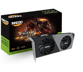 Inno3D GeForce RTX 4060 Twin X2 8GB / 1830 - 2460 MHz / 8GB GDDR6 / 128-bit / 1x HDMI + 3x DP / (8)