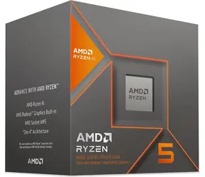 AMD RYZEN 5 8600G @ 4.3GHz / Turbo 5.0GHz / 6C12T / L2 6MB L3 16MB / AM5 / Zen 4 / 65W