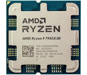 AMD RYZEN 9 7950X3D @ 4.2GHz - TRAY / Turbo 5.7GHz / 16C32T / L2 16MB L3 128MB / AM5 / Zen 4 / 120W