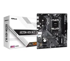 ASRock A620M-HDV/M.2 / AM5 / 2x DDR5 / 1x PCiex16 / GLAN / mATX