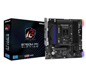 ASRock B760M PG Riptide / LGA 1700 / 4x DRR5 / 1x PCIex16 / 2.5GLAN / mATX