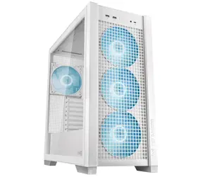 ASUS TUF GAMING GT302 TG bílá / E-ATX / 2x USB 3.0 / USB-C / 4x 140mm / bez zdroje / průhledná bočnice