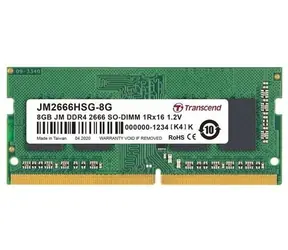 Transcend JetRam 8GB (1x8GB) 2666MHz / SODIMM / DDR4 / CL19 / 1.2V / 1Rx16