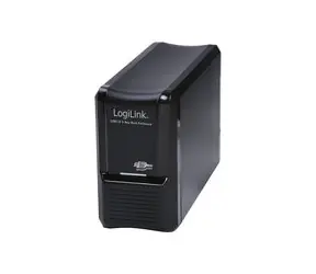 Rozbaleno - LogiLink UA0154A černá / Externí box pro 2x 3.5" disk / RAID / SATA / USB 3.0 / rozbaleno