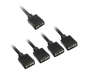 Kolink Rozbočovací kabel ARGB 1-4 - 30cm černá