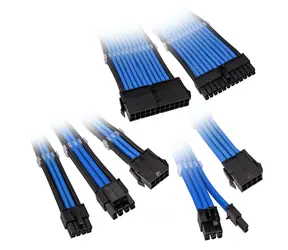 Kolink Prodlužovací sada opletených kabelů Core Adept modrá