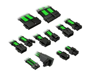 Kolink Prodlužovací sada opletených kabelů Core Pro Braided Cable Extension Kit 12V-2x6 Typ 1 zelená