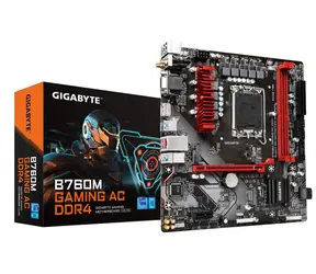 GIGABYTE B760M GAMING AC DDR4 / B760M / LGA 1700 / 2x DDR4 / PCIEx16 / 1x 2.5GLAN / mATX