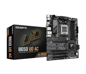 GIGABYTE B650 UD AC / B650 / AM5 / 4x DDR5 / PCIEx16 / 1x GLAN / ATX