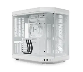 Hyte Y70 bílá / E-ATX / 2x USB-A 3.2 / 1x USB-C 3.2 / průhledná bočnice / Riser kabel