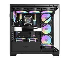 darkFlash DS900 Black černá / ATX / 7x 120 mm / 2x USB-A & 1x USB-C / průhledná bočnice / bez zdroje