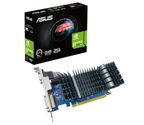 ASUS GeForce GT 710 2GB GDDR5 EVO Low-Profile / 954 MHz / 2GB GDDR5 / 32-bit / 1x HDMI + 1x VGA + 1x DVI