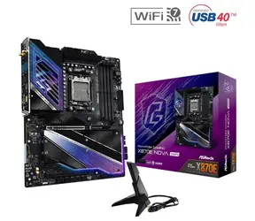 ASRock X870E NOVA WIFI / AMD X870E / DDR5 / SATA III RAID / USB / 5GLAN / M.2 / sc.AM5 / ATX