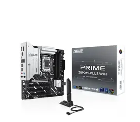 ASUS PRIME Z890M-PLUS WIFI / Z890 / LGA 1851 / 4x DDR5 / PCIex16 / 2.5GLAN / mATX